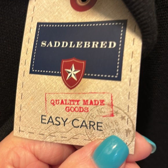 Saddlebred Black Perfect Polo Shirt Easy Care Relaxed Fit Men’s Sz 2X NWT - Picture 7 of 9